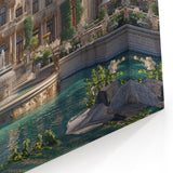 Luxurious French Chateau Art Print - Grand Architectural Wall Decor