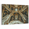 Royal Palace Architecture Art Print | Grand Staircase Luxury Wall Decor