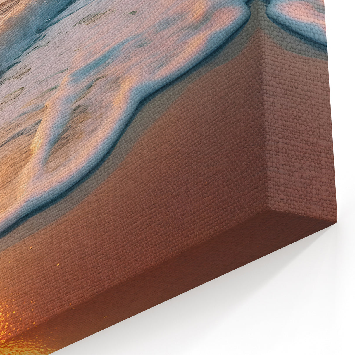 Serene Ocean Wave Canvas - Tranquil Sunset Beach Wall Art