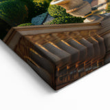 Elegant Palace Exterior Art Print | Luxurious Garden Architecture Decor