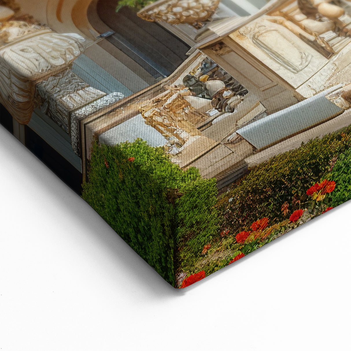 Ornate Palace Exterior Art Print | Luxurious Historic Mansion Decor