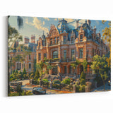 Charming Urban Palace Art Print | Luxurious Historical Mansion Decor