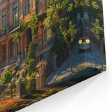 Charming Urban Palace Art Print | Luxurious Historical Mansion Decor