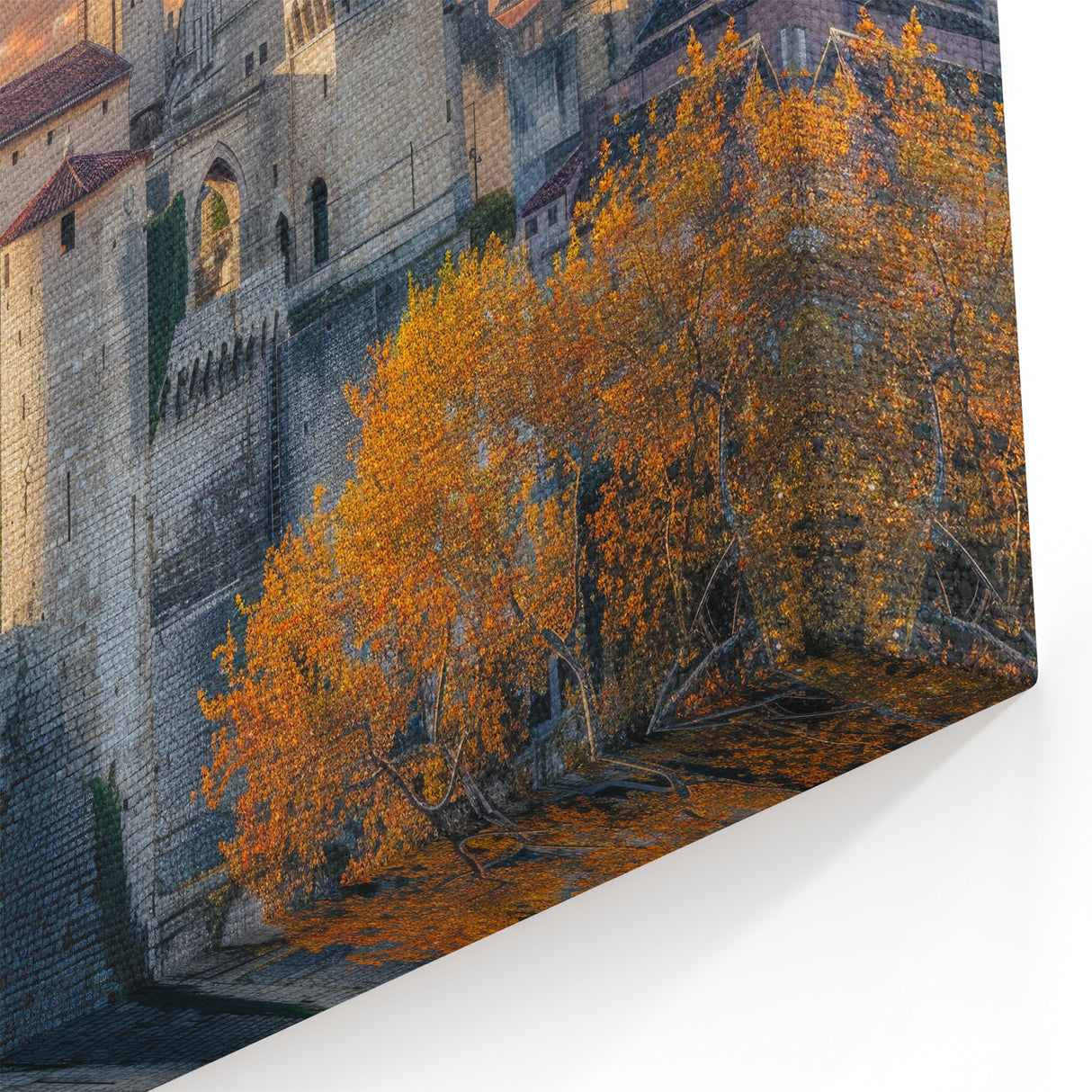 Majestic Medieval Castle Art Print | Historic Fortress Wall Decor
