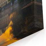 Serene Lakeside Palace Art Print | Elegant Historic Architecture Decor