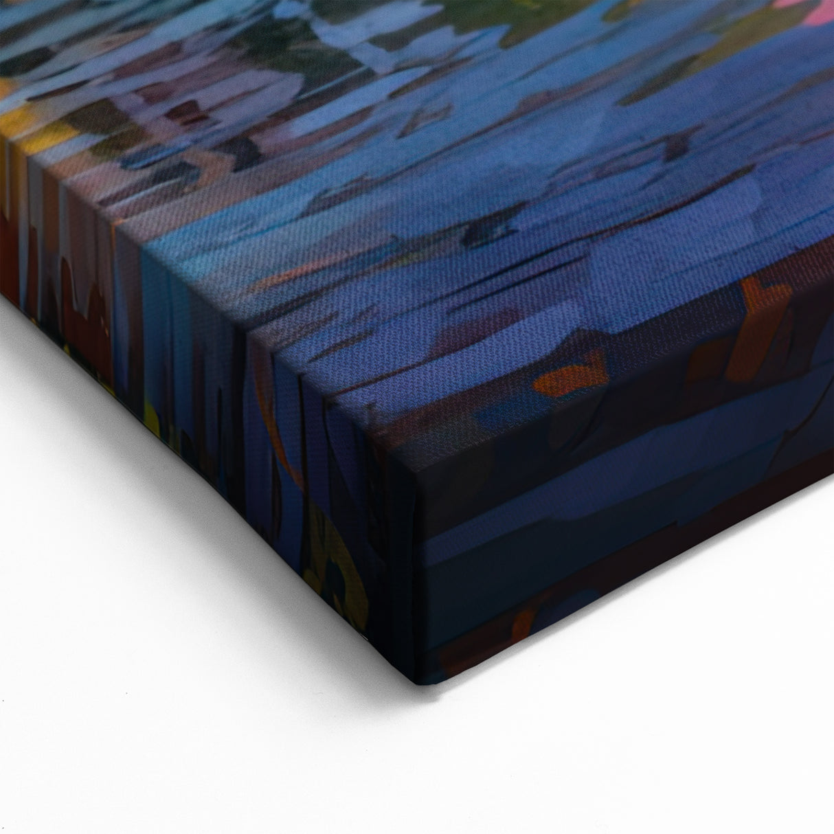 Colorful Tropical Sunset Village - Vibrant Coastal Wall Art