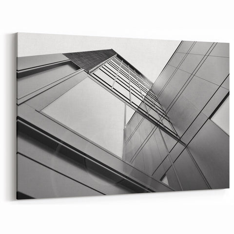 Contemporary Black and White Skyscraper Art - Cityscape Photography Print