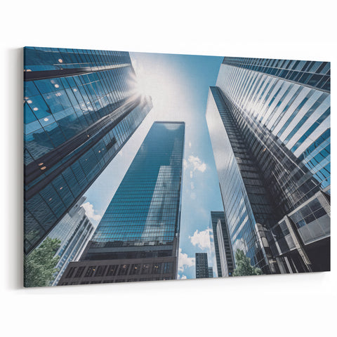 Stunning Skyscraper Wall Art - Urban Skyline Prints for Modern Decor