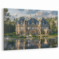 Refined Palace by the Lake Art | Elegant Historical Architecture Decor