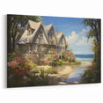 Rustic Coastal Cottage Wall Art - Scenic Framed Print