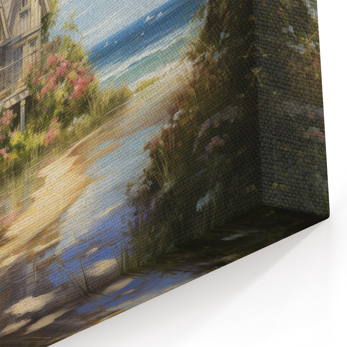 Rustic Coastal Cottage Wall Art - Scenic Framed Print