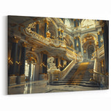 Opulent Palace Interior Art | Grand Historical Staircase Decor Print