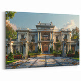 Elegant Mansion Entrance Art | Grand Architectural Estate Decor Print