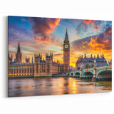 Iconic London Palace Art | Big Ben and Parliament at Sunset Decor Print