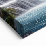 Sunset Over Tropical Waterfalls - Vibrant Rainforest Wall Art Canvas