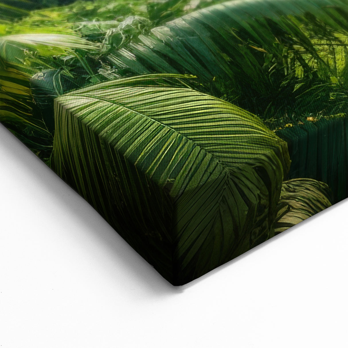 Misty Rainforest Morning - Tranquil Tropical Landscape Canvas Art