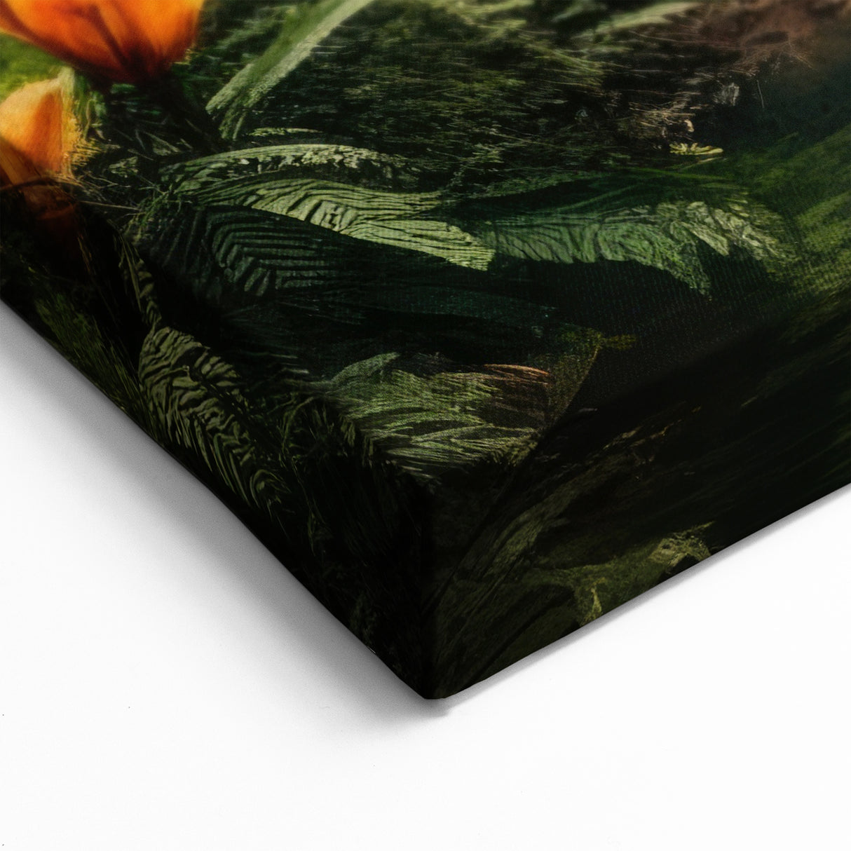 Enchanting Rainforest Waterfall - Serene Tropical Jungle Canvas Art