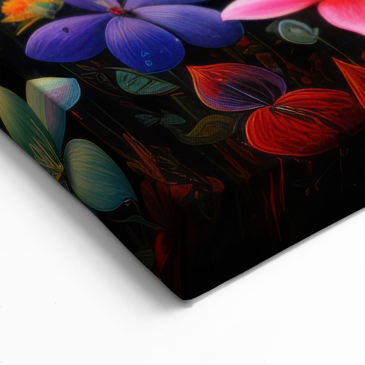 Vibrant Rainforest Flowers & Birds - Colorful Tropical Jungle Art