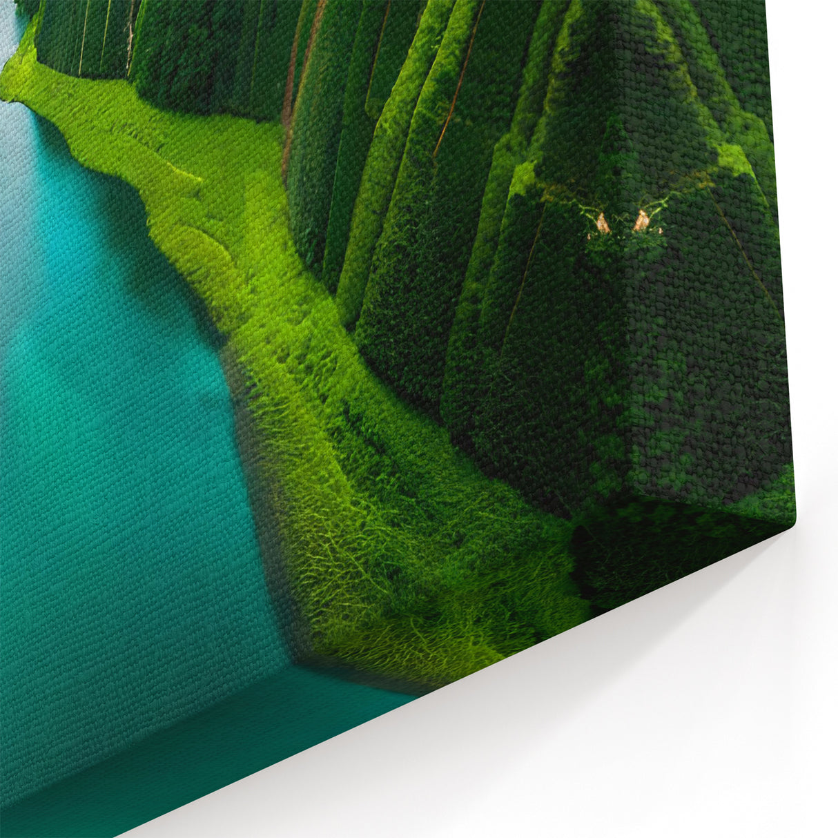 Majestic Rainforest River Valley - Serene Tropical Landscape Wall Art