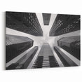 Modern Skyscraper Wall Art - Black & White Urban Skyline Prints