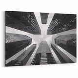 Modern Skyscraper Wall Art - Black & White Urban Skyline Prints