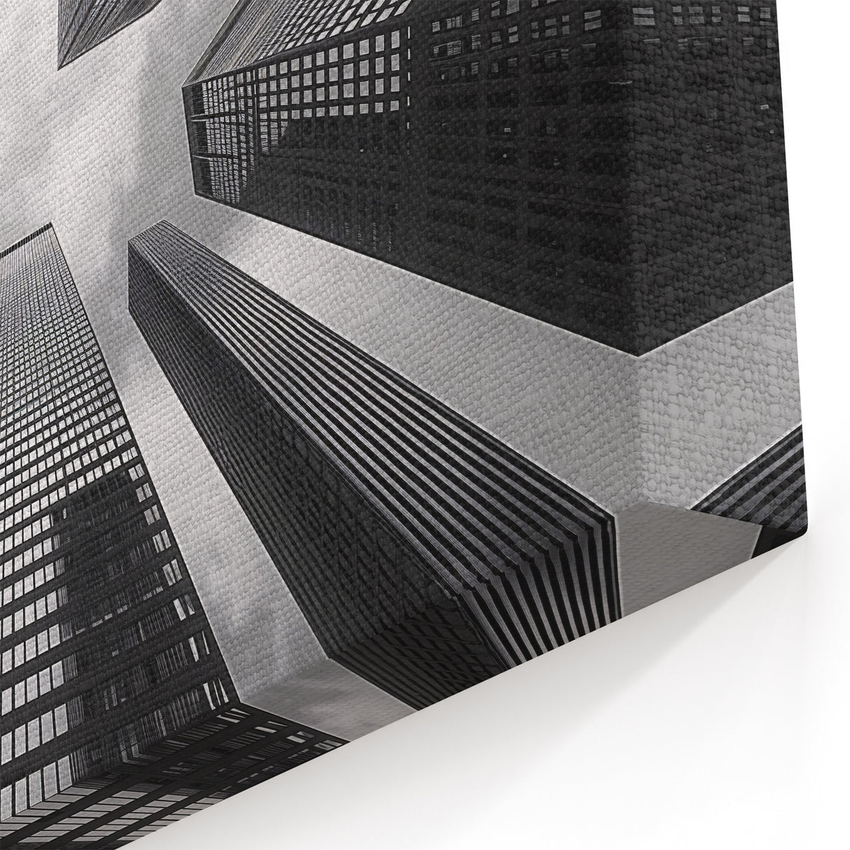 Modern Skyscraper Wall Art - Black & White Urban Skyline Prints