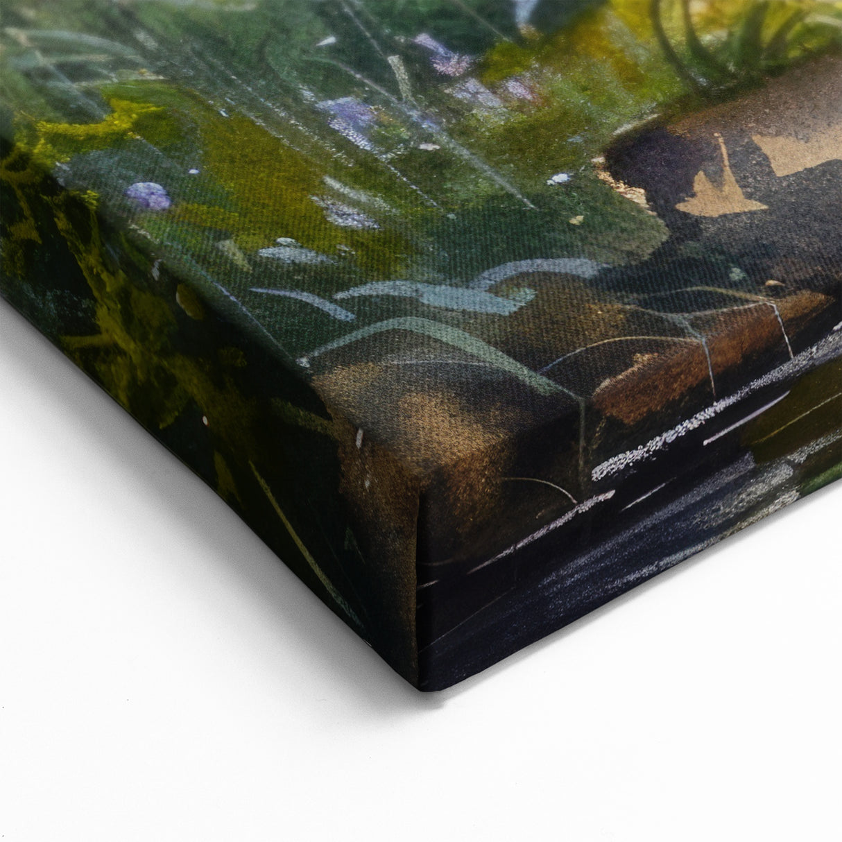 Charming Woodland Cottage Wall Art - Rustic Framed Print