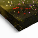 Serene Countryside Cottage Wall Art - Rustic Framed Canvas Print