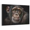 Portrait of a Chimpanzee - Primate Wildlife Canvas Art Decor