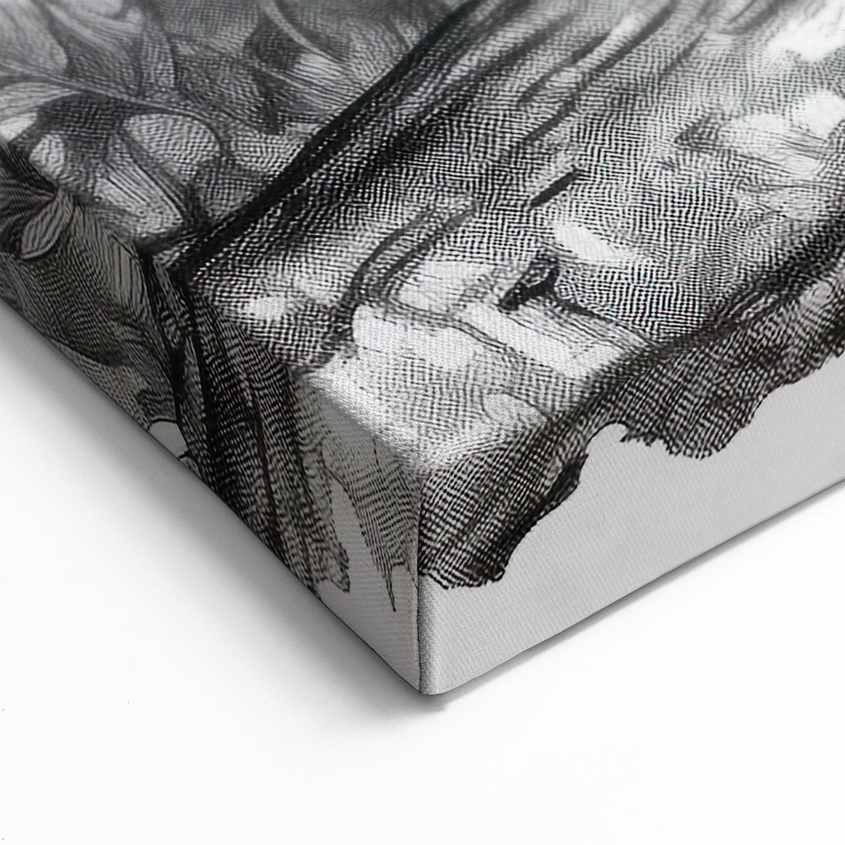 Chimpanzee on a Tree - Primate Wildlife Sketch Canvas Art Decor