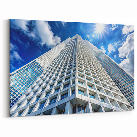 Vibrant Skyscraper Art - Urban Skyline Prints - Modern Cityscape Decor