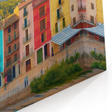 Vibrant Colorful Houses Wall Art - Stunning Canvas & Framed Prints