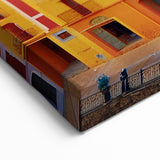 Vibrant Colorful Houses Wall Art - Stunning Canvas & Framed Prints