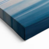 Serene Seascape Wall Art - Coastal Ocean View Canvas with Balanced Stones