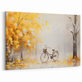 Autumn Bicycle Art - Serene Cycling-Themed Fall Wall Decor