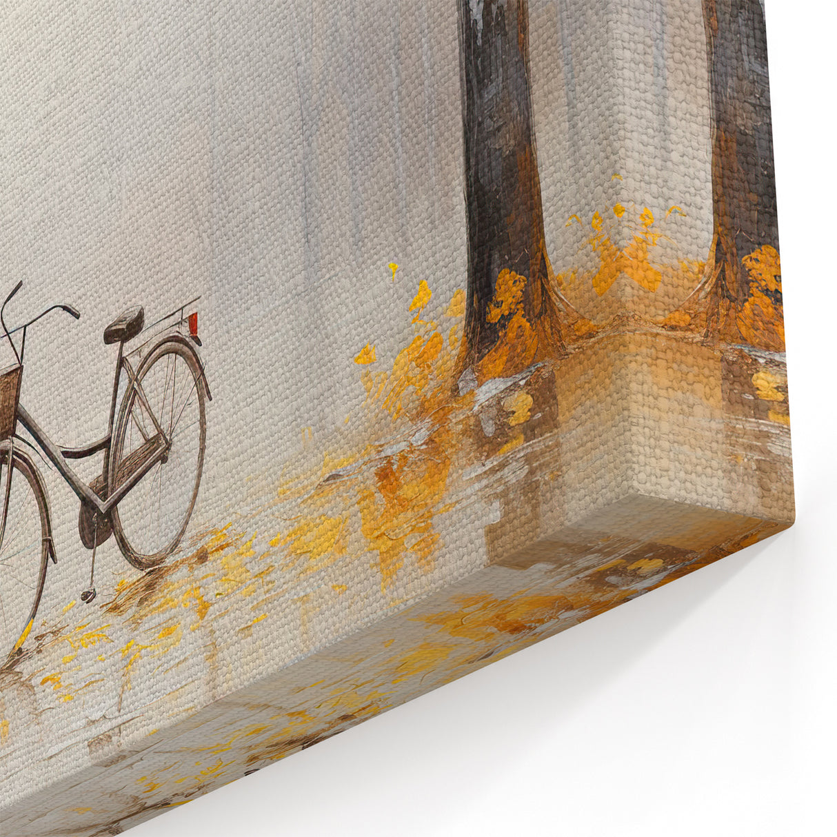 Autumn Bicycle Art - Serene Cycling-Themed Fall Wall Decor