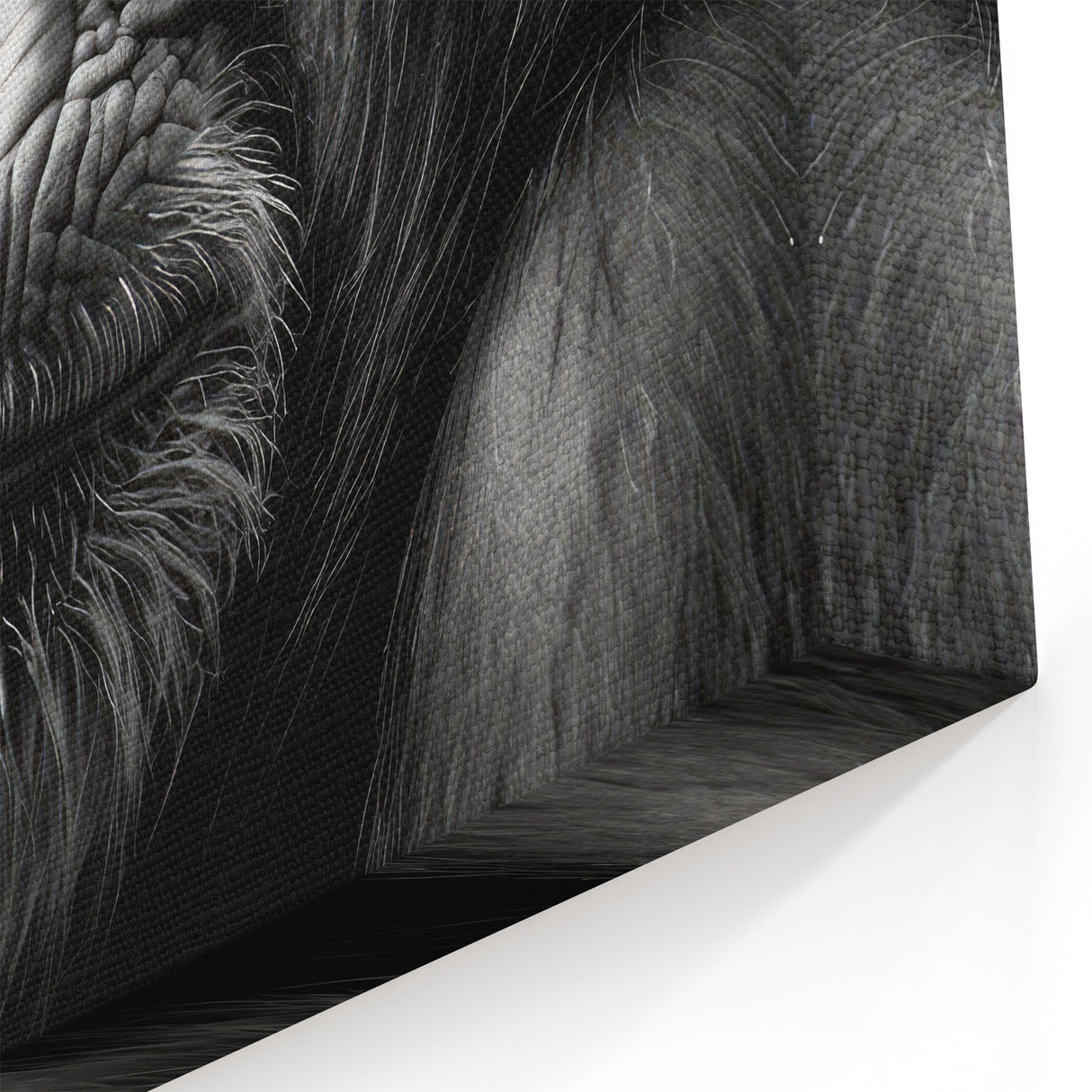 Moody Chimpanzee Portrait - Primate Wildlife Canvas Art Decor