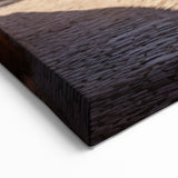 Charming Village Street Wall Art - Lavender Door and Floral Canvas Print