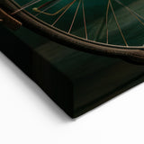 Vibrant Bicycle & Flowers Art - Elegant Cycling-Themed Wall Decor