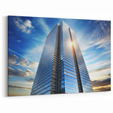 Sunlit Skyscraper Art - Modern Cityscape Prints - Architectural Wall Decor