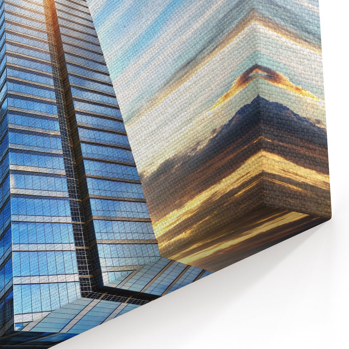Sunlit Skyscraper Art - Modern Cityscape Prints - Architectural Wall Decor