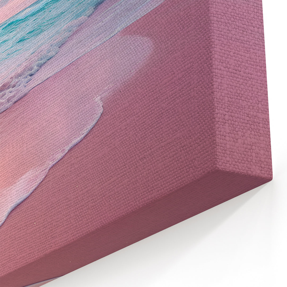 Pastel Beach Dreamscape Art - Pink Sand and Turquoise Ocean Print