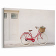 Minimalist Red Bicycle Art - Elegant Cycling-Themed Wall Decor