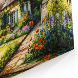 Enchanting Cottage Garden Wall Art - Vibrant Framed Print