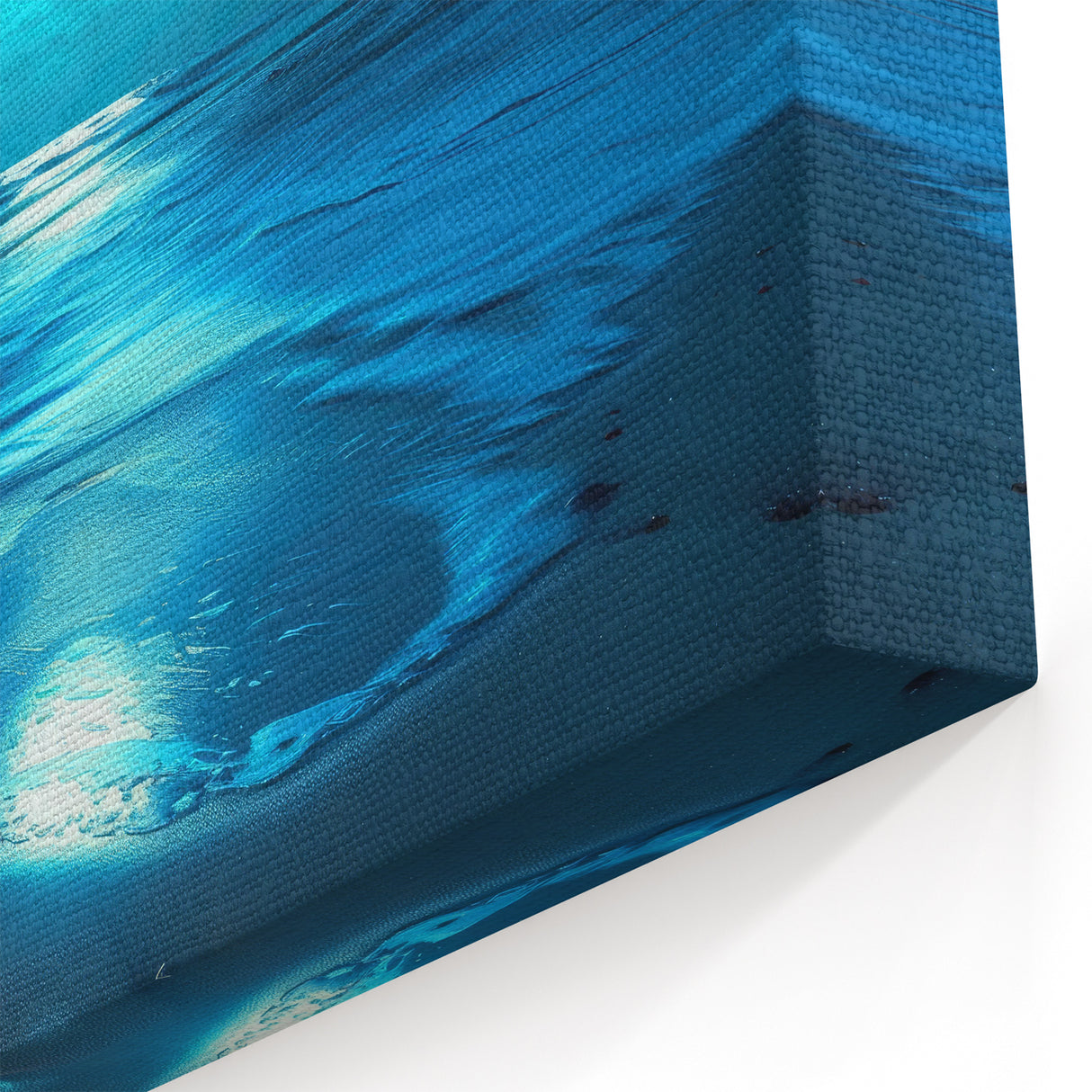 Moonlit Night Seascape Art - Serene Ocean and Full Moon Canvas Print