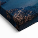 Moonlit Night Seascape Art - Serene Ocean and Full Moon Canvas Print