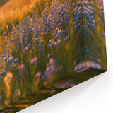 Sunset Bicycle & Wildflowers Art - Tranquil Cycling-Themed Decor