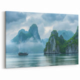 Serene Seascape Wall Art - Coastal Ocean View Canvas with Nautical Decor