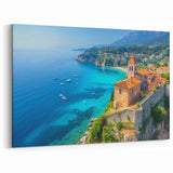 Stunning Coastal Seascape Wall Art - Ocean View Canvas with Beach Scene