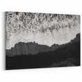 Black and White Seascape Wall Art - Ocean Wave Abstract Coastal Canvas